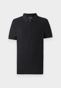 OTTOMAN HALF ZIP - Polo - jet black