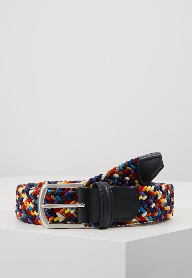STRECH BELT UNISEX - Flettet belte - multi-coloured/green/dark blue