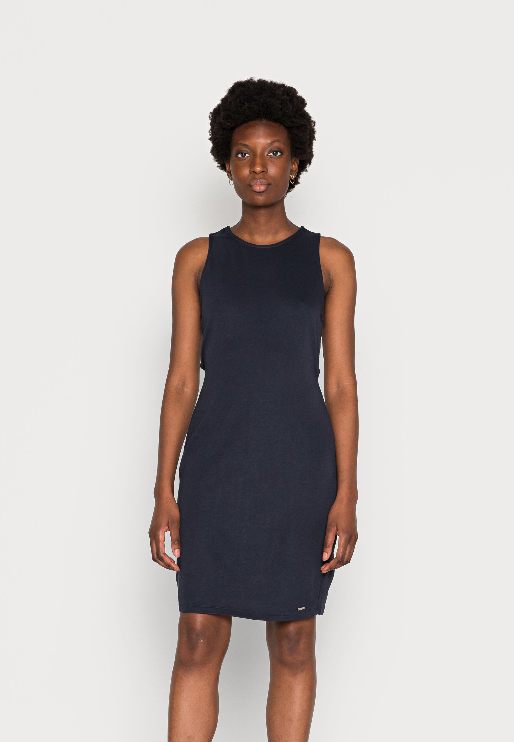 Armani Exchange VESTITO - Vestito di maglina - navy/blu scuro - Zalando.it