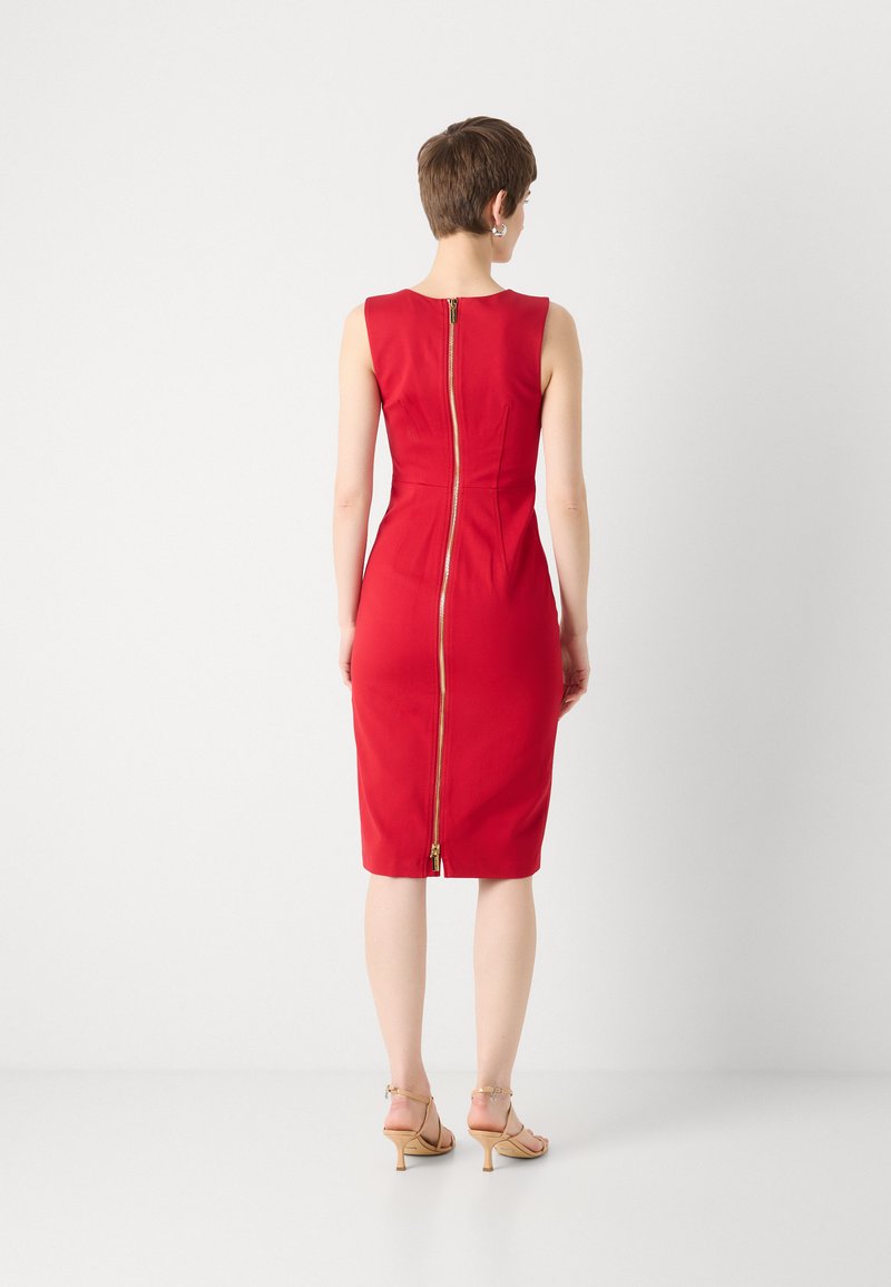 MARCIANO BY GUESS ZIP MIDI DRESS - Jersey dress - samba red vibes/red -  Zalando.co.uk