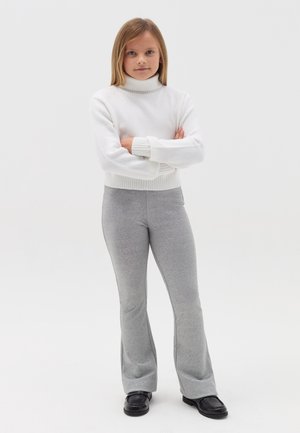 FLARE-FIT - Leggings - Trousers - grey silver