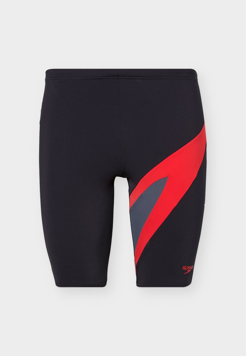 Speedo HYPERBOOM JAMMER - Swimming trunks - anthracite/high risk red ...