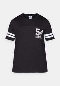 BASKETBALL INSPIRED CREWNECK - Apdrukāts T-krekls - black/white
