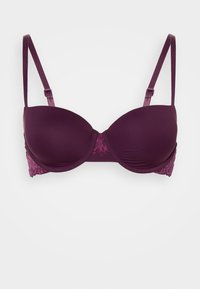 Calvin Klein Underwear LIGHTLY LINED BALCONETTE SOFT STRETCH LACE - Reggiseno a balconcino - mauve wine