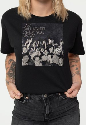 LIAM GALLAGHER C'MON YOU KNOW UNISEX - Print T-shirt - black
