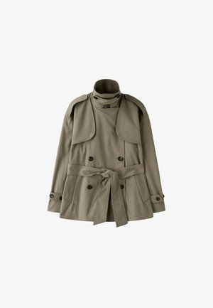 Stradivarius, MID-LENGTH TRENCH COAT - Trench - mottled beige