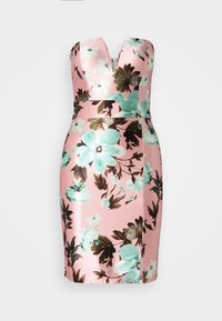 WEDDING ALLY V NECK - Trikotāžas kleita - pink/turquoise
