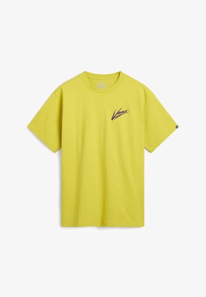 Vans BRUSH SCRIPT LOOSE FIT - T-shirt con stampa - warm olive