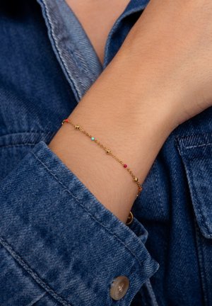 DOTS L COLORS ENAMEL - Bracelet - gold-coloured