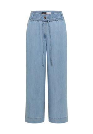 Cecil, HIGH WAIST WIDE LEG HOSE IM WASHED-LOOK - Vaqueros boyfriend - light blue wash