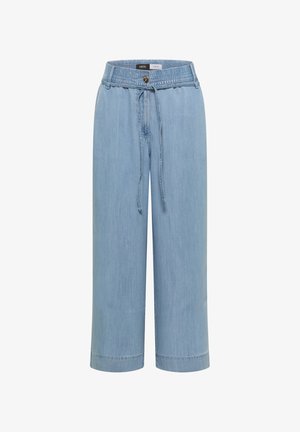 Cecil, HIGH WAIST WIDE LEG HOSE IM WASHED-LOOK - Vaqueros boyfriend - light blue wash