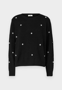 JDYBELLA LIFE O-NECK - Strickpullover - black
