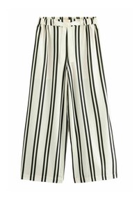 Next WIDE LEG - Stoffhose - black white stripe