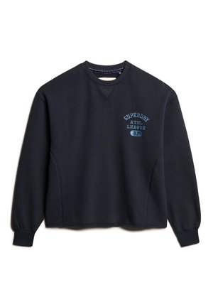 Superdry & Co, ATHLETIC ESSENTIALS LOOSE - Sweater - eclipse navy
