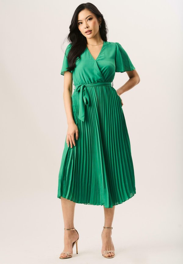 SLEEVES PLEATED MIDI WRAP   - Day dress