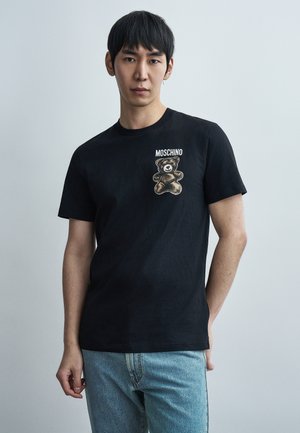 TEDDY - Marškinėliai su spaudiniu - black