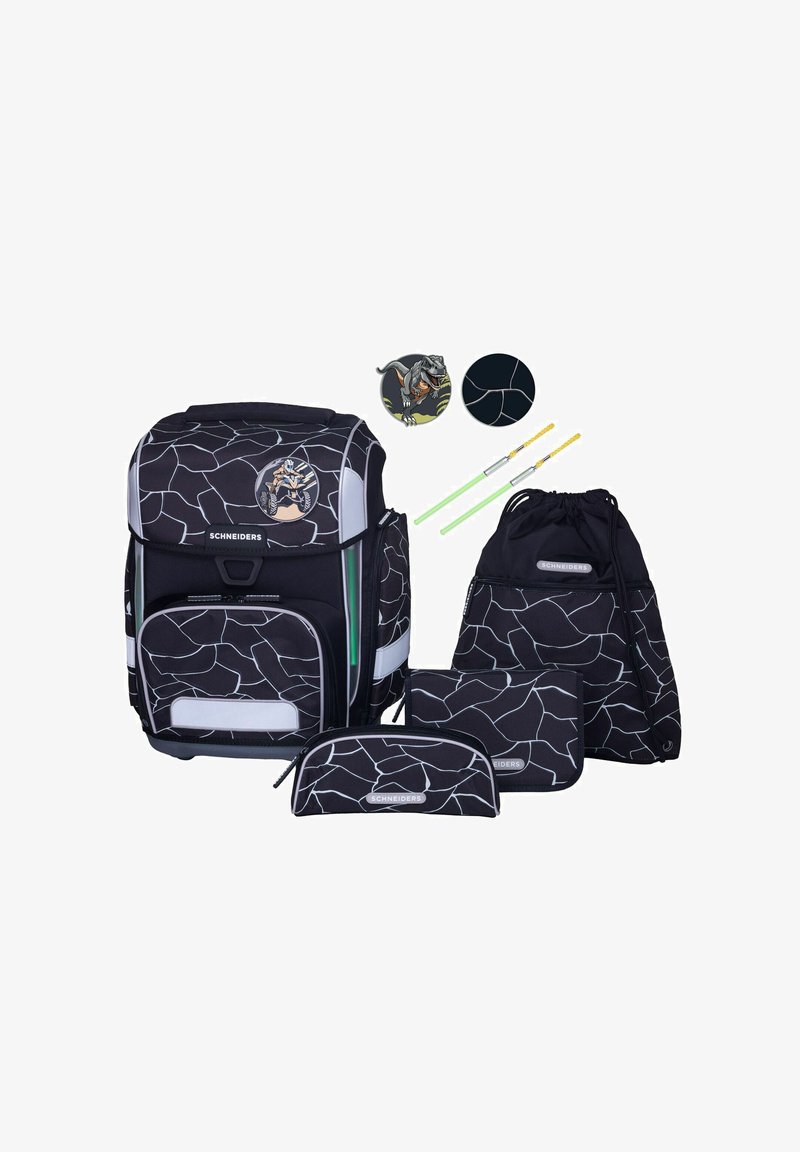 Schneiders ERGOLITE SET 8-TEILIG - Cartable d'école - black grey