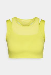 REFINA DOUBLE LAYER BRA - Lengvai krūtinę prilaikanti sportinė liemenėlė - sulphur spring green