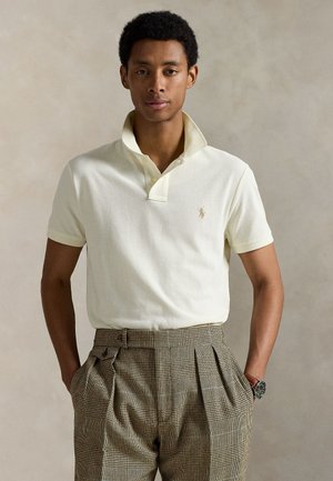 THE ICONIC MESH POLO SHIRT - Polokošeľa - parchment cream