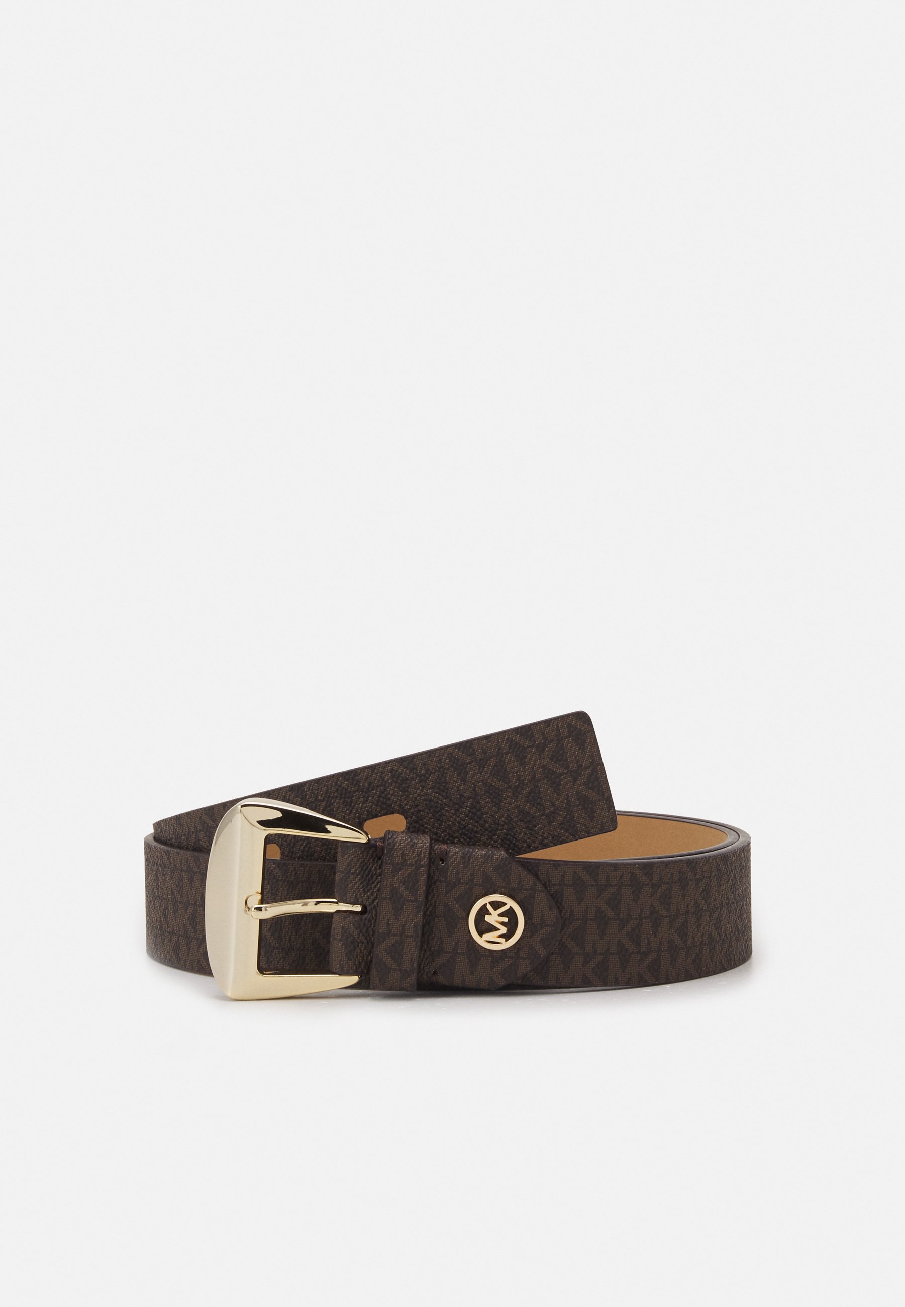 LOGO BELT - Ceinture - brown/black/gold-coloured LOGO BELT - Ceinture - brown/black/gold-coloured