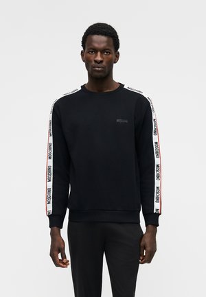 Moschino Underwear, CARRY OVER BASIC ELASTIC GIROCOLLO - Горнище на пижама - nero