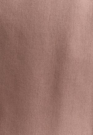 Soft pink woven fabric with a plain, slightly textured surface and fine, visible threads.