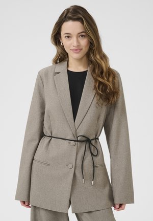 Kaffe Cappotto corto - feather gray melange