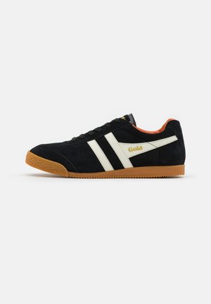 HARRIER - Sneakersy niskie - black/off white/moody orange