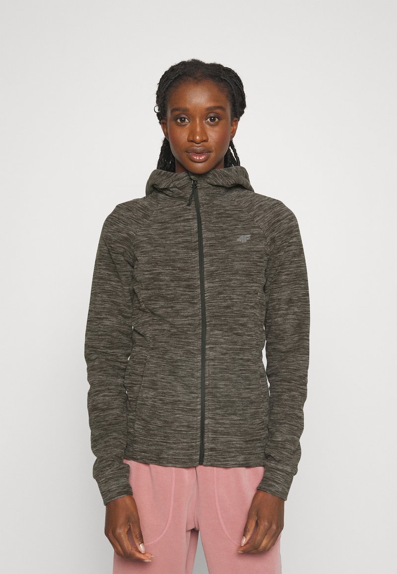 4F WOMENS Fleece jacket middle grey melange/grey Zalando.ie