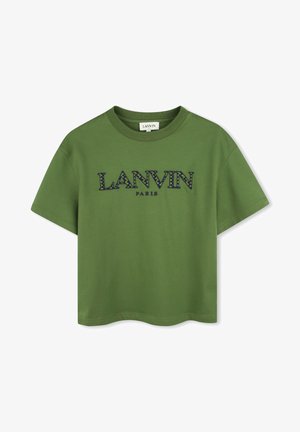 LANVIN TEE - Trükipildiga T-särk - olive