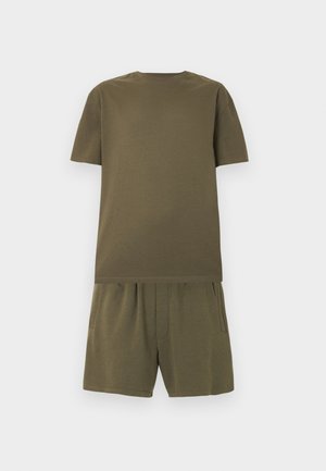 Pier One, SET - T-Shirt basic - olive