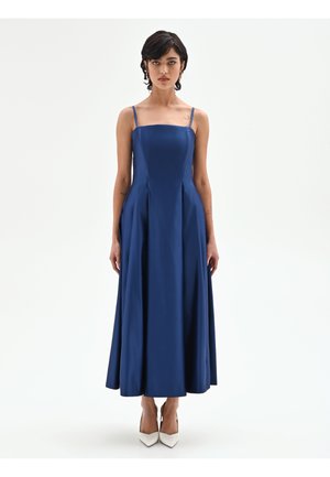 SVASATO IN STRUTTURATO BRILLANTE - Robe de cocktail - blu brillante