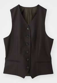 SERLIE - Chaleco - dark brown