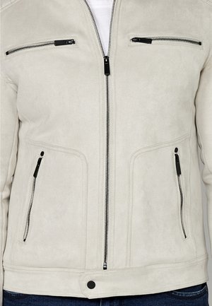 Koroshi EFFECT - Chaqueta de cuero sintético - piedra stone