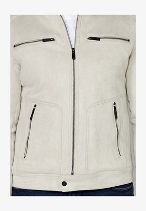 Koroshi EFFECT - Chaqueta de cuero sintético - piedra stone