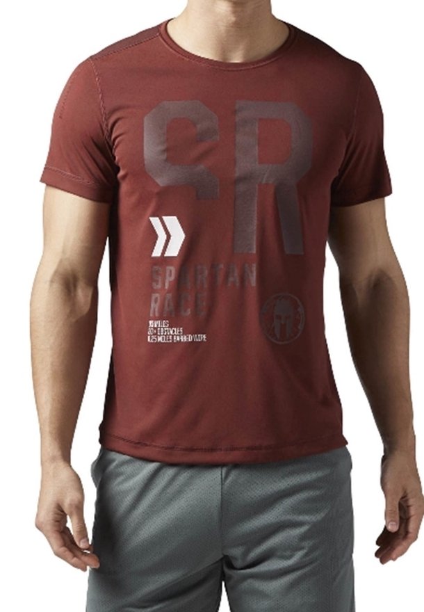 Reebok Printtipaita - dark red