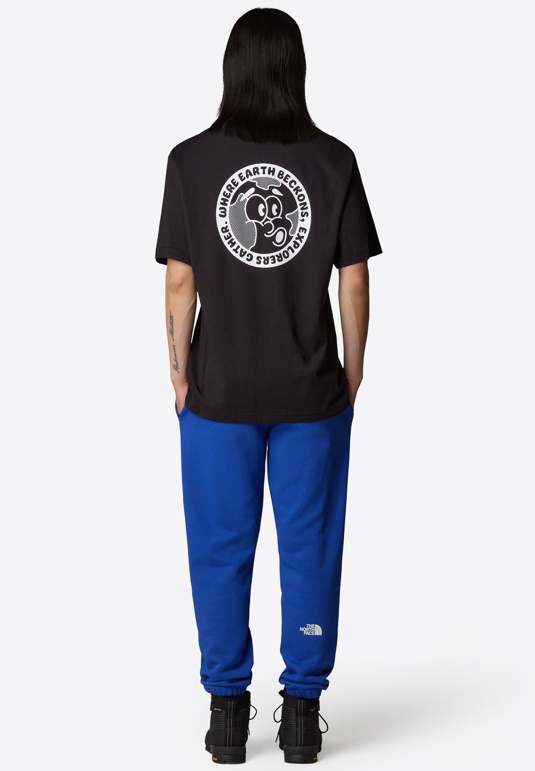 【THE NOTRH FACE】 RETRO S/S R/TEE‐BLACK The North Face RETRO EARTH RELAXED - T-shirt imprimé - tnf