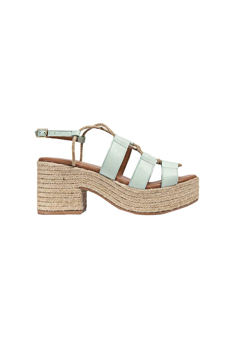 Damen Halbschuhe | POPA Plateausandalette green/grün - VR93507 Damen Halbschuhe | POPA Plateausandalette green/grün - VR93507
