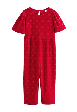REGULAR FIT - HEART EMBOSSED - Tuta jumpsuit - red