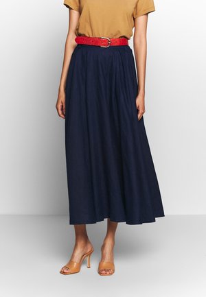 Falda larga - dark blue