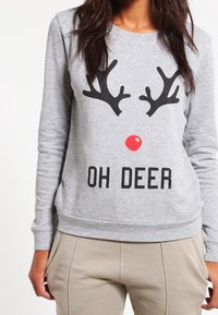 JDY Sudadera - mottled light grey