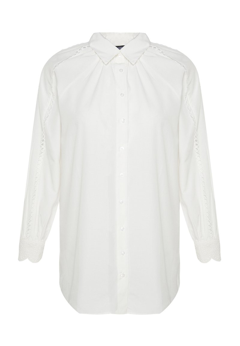 Trendyol Modest Overhemdblouse crème