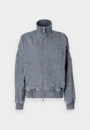 BAT SLEEVE JACKET - Spijkerjas - dusty blue