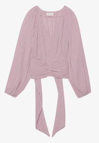 CROPPED PLISSE TUNIC - Blouse - mauve shadows
