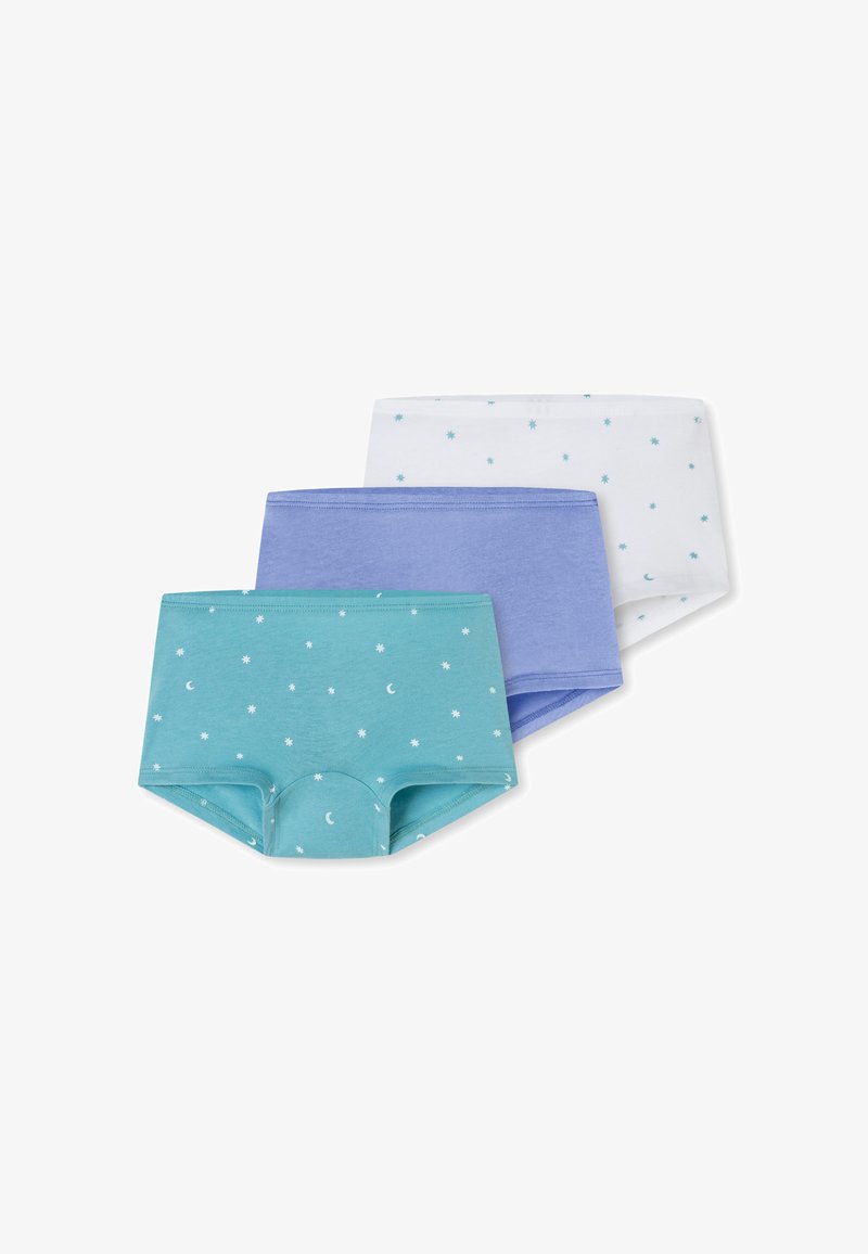 Schiesser 3-PACK - Alushousut - blau weiss flieder