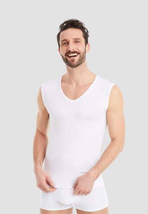FINN Design, ÄRMELLOS V-AUSSCHNITT - Undershirt - weiß