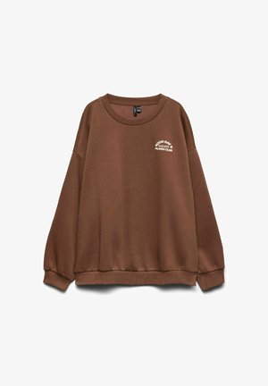 Vero Moda Curve, SWEATSHIRTS VMCADINE SWEATSHIRT - Felpa - cocoa brown