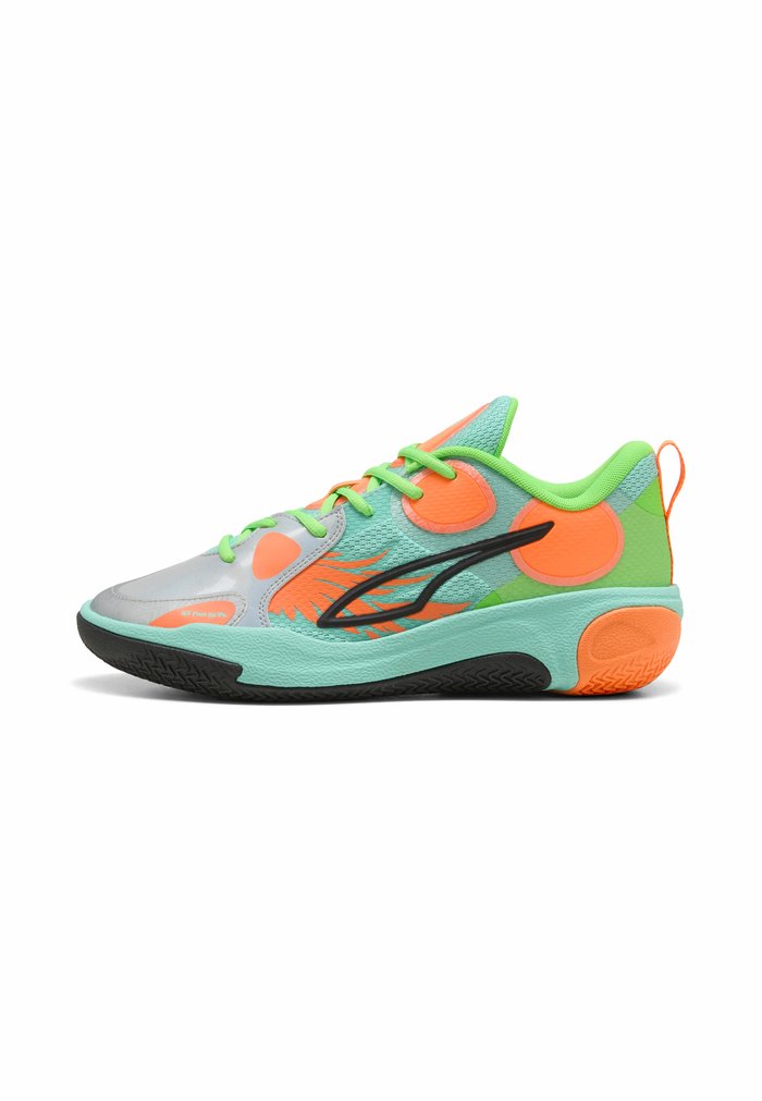 PUMA MB BASKETBALLSCHUHE UNISEX - Trainers - fluro orange pes-fluro green pes