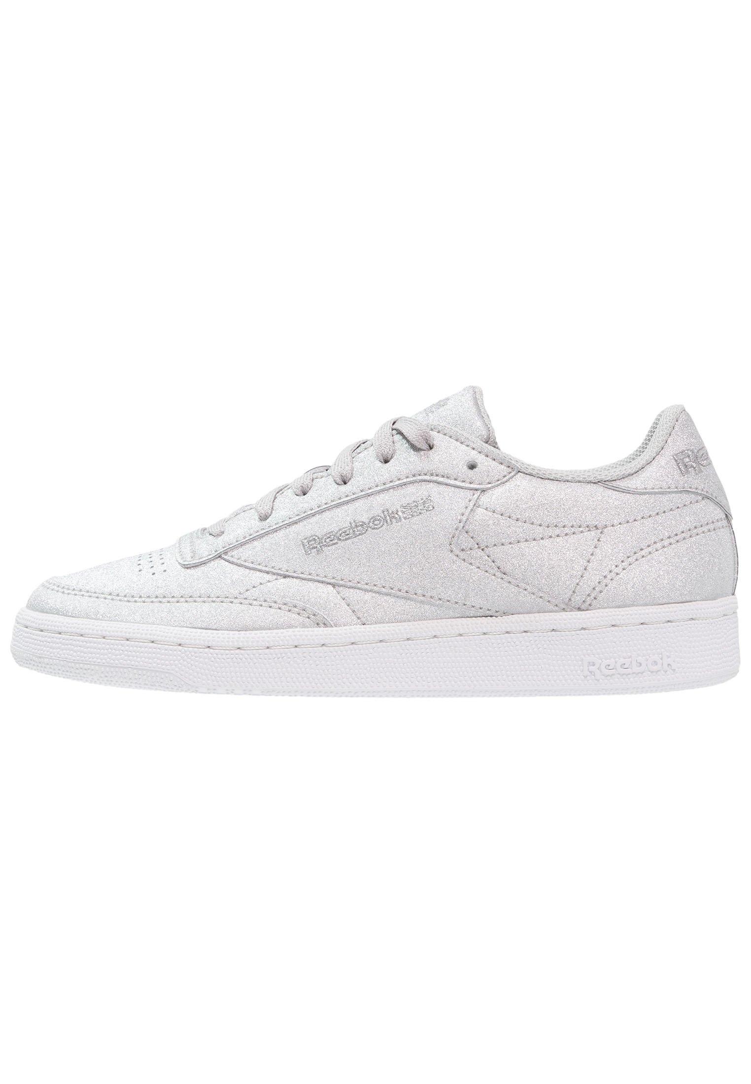 Reebok Classic CLUB C 85 - Trainers - diamond/silver metallic/grey/silver-coloured  - Zalando.co.uk