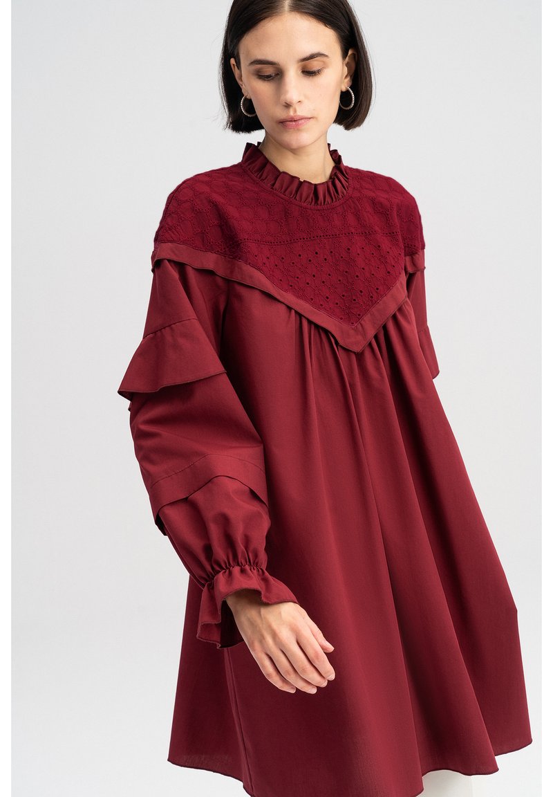 Touché Privé BRODERIE POPLIN Tuniek red/rood Zalando.nl